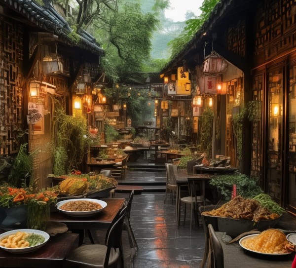 厦门思明区六食六餐饮店，秘境慢节奏，绝美美食