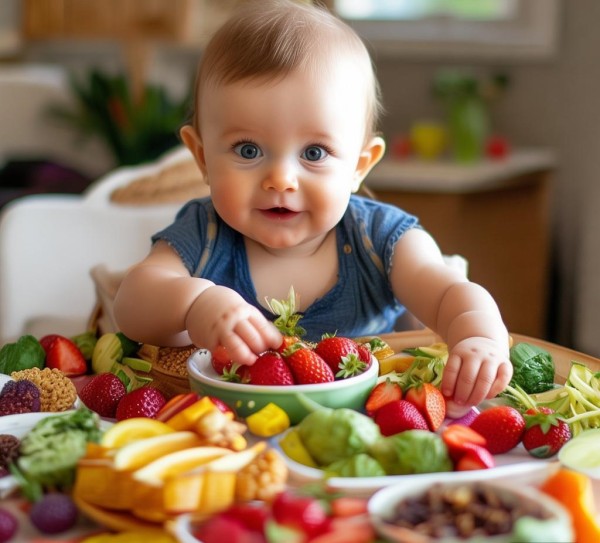营养均衡，十个月的小朋友